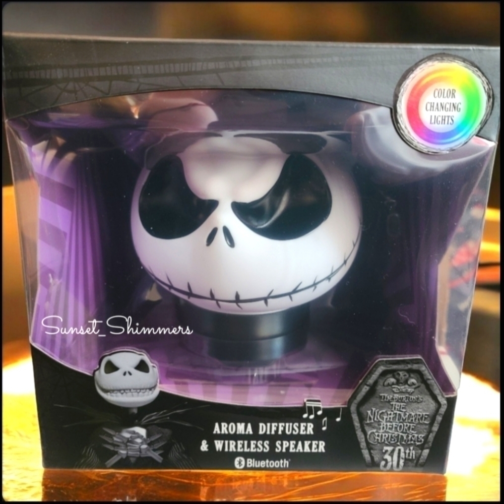 DISNEY Jack Skellington Nightmare LED Aroma Diffuser Bluetooth Wireless Speaker